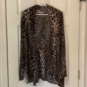 Cheetah print cardigan